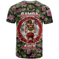 Samoa Aiga Polynesian T Shirt Tropical Floral Hibiscus Pattern Island Heritage