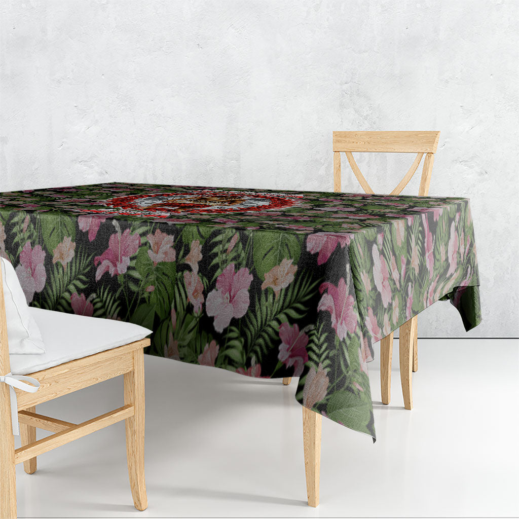 Samoa Aiga Polynesian Tablecloth Tropical Floral Hibiscus Pattern Island Heritage
