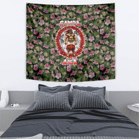 Samoa Aiga Polynesian Tapestry Tropical Floral Hibiscus Pattern Island Heritage