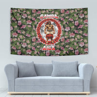 Samoa Aiga Polynesian Tapestry Tropical Floral Hibiscus Pattern Island Heritage