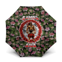 Samoa Aiga Polynesian Umbrella Tropical Floral Hibiscus Pattern Island Heritage