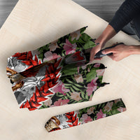 Samoa Aiga Polynesian Umbrella Tropical Floral Hibiscus Pattern Island Heritage