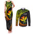 Hawaii Kanaka Maoli Couples Matching Tank Maxi Dress and Long Sleeve Button Shirts Polynesian Tornado Infusion Gradient TS04 Gradient - Polynesian Pride