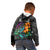Hawaii Polynesian Kid Hoodie with Tribal Hammerhead Sharks and Hibiscus Black TS04 - Polynesian Pride