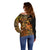 Zodiac Scorpio Off Shoulder Sweater Polynesian in Orange TS04 - Polynesian Pride