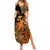 Zodiac Scorpio Summer Maxi Dress Polynesian in Orange TS04 Women Orange - Polynesian Pride