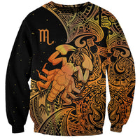 Zodiac Scorpio Sweatshirt Polynesian in Orange TS04 Unisex Orange - Polynesian Pride