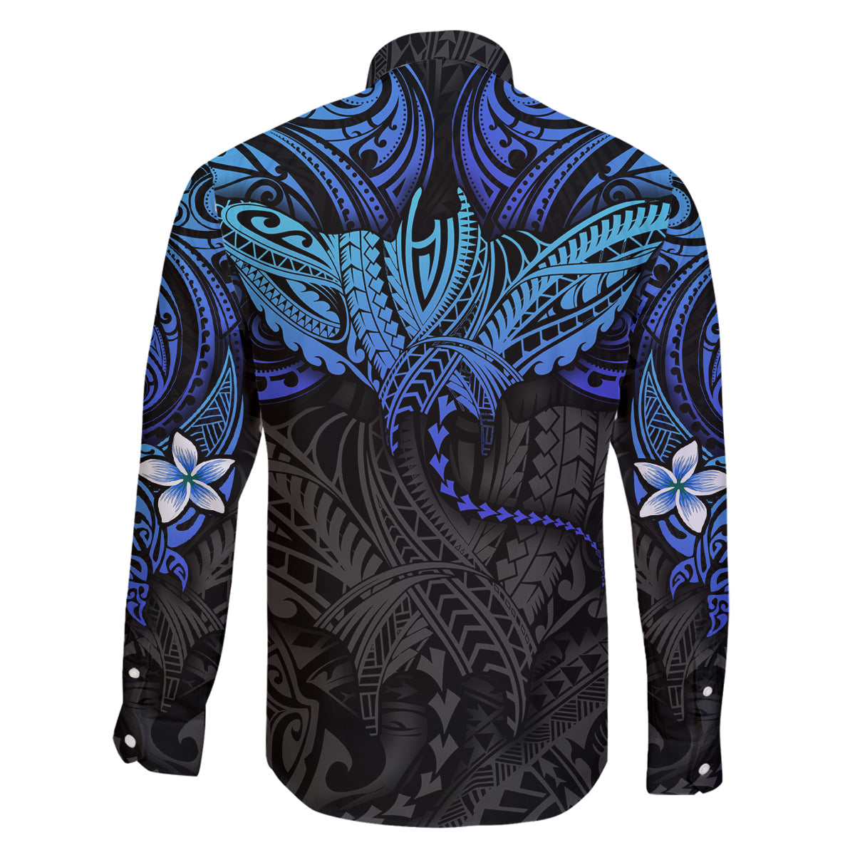 Polynesian Ray Pattern Family Matching Mermaid Dress and Hawaiian Shirt TS04 - Polynesian Pride