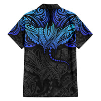 Polynesian Ray Pattern Family Matching Short Sleeve Bodycon Dress and Hawaiian Shirt TS04 - Polynesian Pride