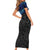 Polynesian Ray Pattern Family Matching Short Sleeve Bodycon Dress and Hawaiian Shirt TS04 - Polynesian Pride