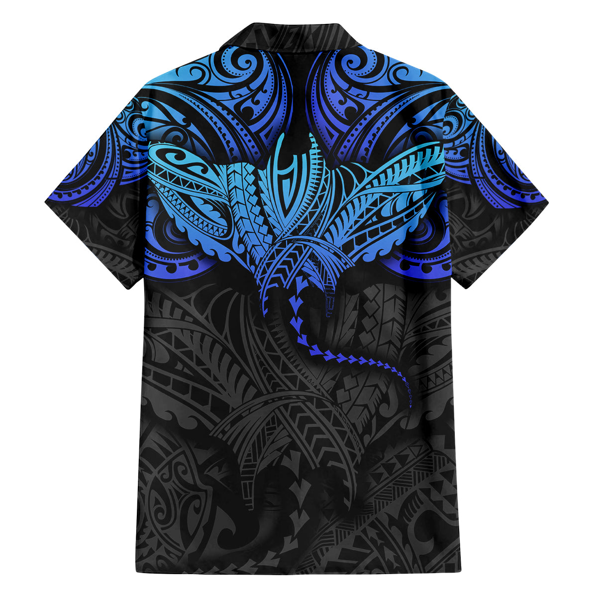 Polynesian Ray Pattern Family Matching Tank Maxi Dress and Hawaiian Shirt TS04 - Polynesian Pride
