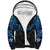 Polynesian Ray Pattern Sherpa Hoodie TS04 Unisex Black/Blue - Polynesian Pride