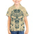 Polynesian Family Matching Tank Maxi Dress and Hawaiian Shirt Warrior Skull with Tribal Patterns Tattoo Design TS04 Son's Shirt Yellow - Polynesian Pride