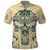 Polynesian Polo Shirt Warrior Skull with Tribal Patterns Tattoo Design TS04 Yellow - Polynesian Pride