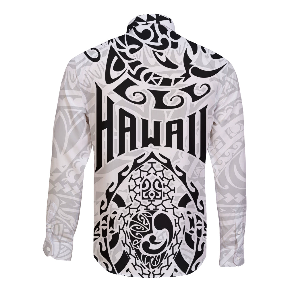 Hawaii Long Sleeve Button Shirt with Polynesian Turtle TS04 - Polynesian Pride