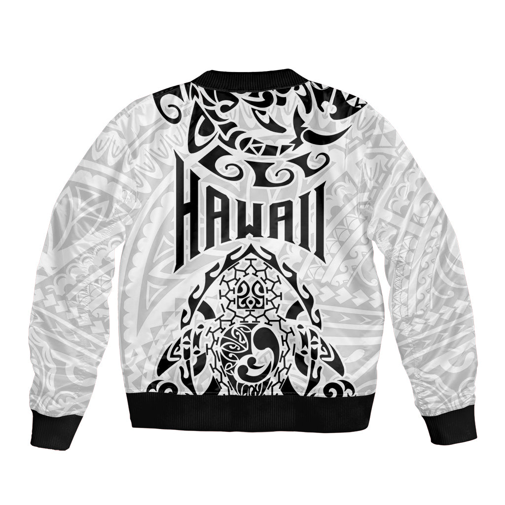 Hawaii Sleeve Zip Bomber Jacket with Polynesian Turtle TS04 - Polynesian Pride