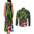 Polynesian Couples Matching Tank Maxi Dress and Long Sleeve Button Shirts Whales and Compass Gradient Pattern TS04 - Polynesian Pride