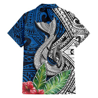 Polynesian Family Matching Long Sleeve Bodycon Dress and Hawaiian Shirt Whale Pattern and Hibiscus Flowers TS04 - Polynesian Pride