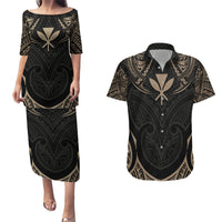 Polynesian Hawaii Tattoo Couples Matching Puletasi Dress and Hawaiian Shirt TS04 Multicolor - Polynesian Pride