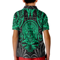 Polynesian Kid Polo Shirt Abstract Tiki TS04 - Polynesian Pride