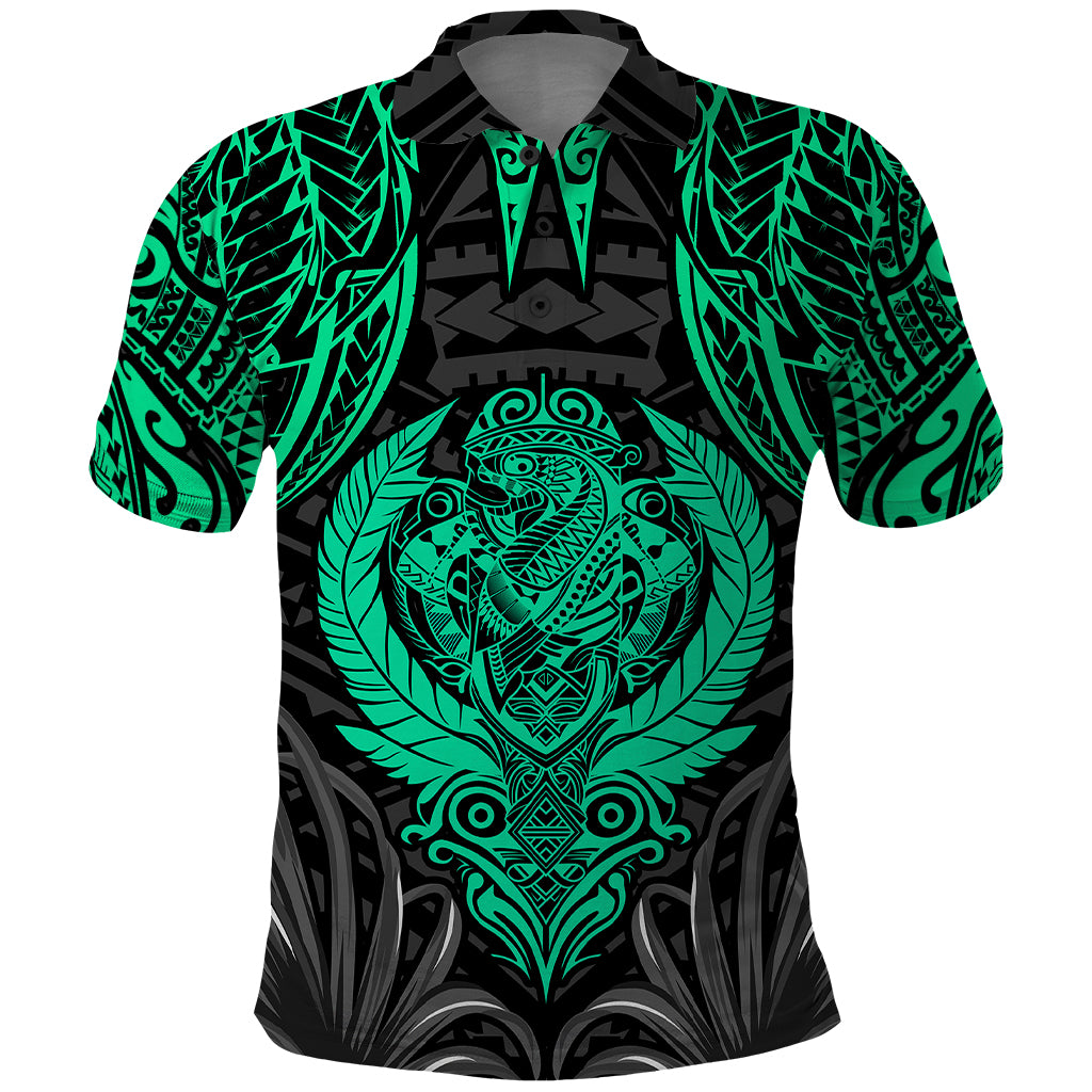 Polynesian Polo Shirt Abstract Tiki TS04 Black/Yellow - Polynesian Pride