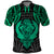 Polynesian Polo Shirt Abstract Tiki TS04 Black/Yellow - Polynesian Pride