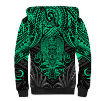 Polynesian Sherpa Hoodie Abstract Tiki TS04 - Polynesian Pride