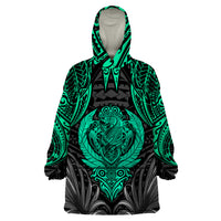 Polynesian Wearable Blanket Hoodie Abstract Tiki TS04 One Size Black/Yellow - Polynesian Pride