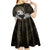 Polynesian Swordfish Kid Short Sleeve Dress with Anchor Pattern and Tribal Turtle TS04 - Polynesian Pride