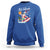 Mele Kalikimaka Surfing Santa Vintage Hawaiian Christmas Sweatshirt TS09 Royal Blue - Polynesian Pride