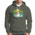 Christmas In Hawaii Hoodie Hawaiian Snowman Xmas Palm Tree At The Beach TS09 Military Green - Polynesian Pride