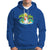 Christmas In Hawaii Hoodie Hawaiian Snowman Xmas Palm Tree At The Beach TS09 Royal Blue - Polynesian Pride