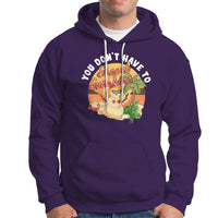 Christmas In Hawaii Hoodie Hawaiian Snowman You Don't Have To Shovel Sunshine TS09 Purple - Polynesian Pride
