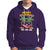 Christmas In Hawaii Hoodie Meowy Kalikimaka Cat Chillin' Ho Ho Ho Xmas Palm Tree TS09 Purple - Polynesian Pride