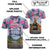 Custom Race Bib and Photo Marathon T Shirt Nature and Tropical Style CTM03
