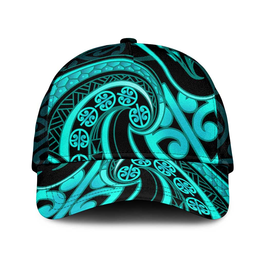 Turquoise New Zealand Mangopare Classic Cap Aotearoa Maori Koru Style LT14