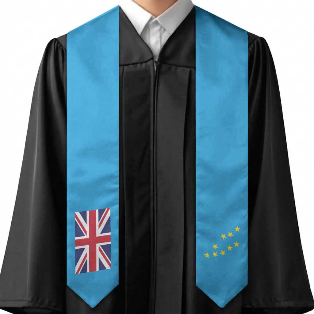 Tuvalu Graduation Stole Flag Style LT05 - Polynesian Pride