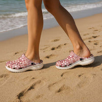 Ulaula Palaka Quilt Hawaii Clogs Shoes Hawaiian Tropical Monstera Sea Turtle