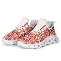 Ulaula Palaka Quilt Hawaii Clunky Sneakers Hawaiian Tropical Monstera Sea Turtle