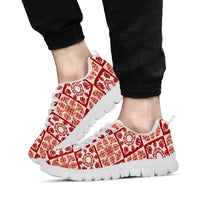 Ulaula Palaka Quilt Hawaii Sneakers Hawaiian Tropical Monstera Sea Turtle