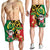 Vanuatu Christmas Shorts for Men Funny Santa with Namele and Boar Tusk Tribal - Polynesian Pride