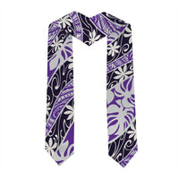 Vareau Tahiti Tiare Monstera Graduation Stole Polynesian Pattern Curve Style