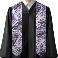 Vareau Tahiti Tiare Monstera Graduation Stole Polynesian Pattern Curve Style