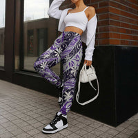 Vareau Tahiti Tiare Monstera Jogger Pants Polynesian Pattern Curve Style - Polynesian Pride