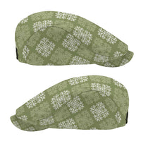 Vesuvian Green Palaka Quilt Hawaii Jeff Hat Traditional Hawaii-plaid Pattern - Polynesian Pride