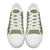 Vesuvian Green Palaka Quilt Hawaii Low Top Shoes Traditional Hawaii-plaid Pattern - Polynesian Pride