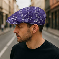 Vintage Hawaiian Quilting Patterns Jeff Hat Purple Style Tribal Fabric Patchwork - Polynesian Pride