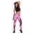 Vintage Pink Polynesia Leggings Plumeria With Hibiscus Tropical Vibes - Polynesian Pride