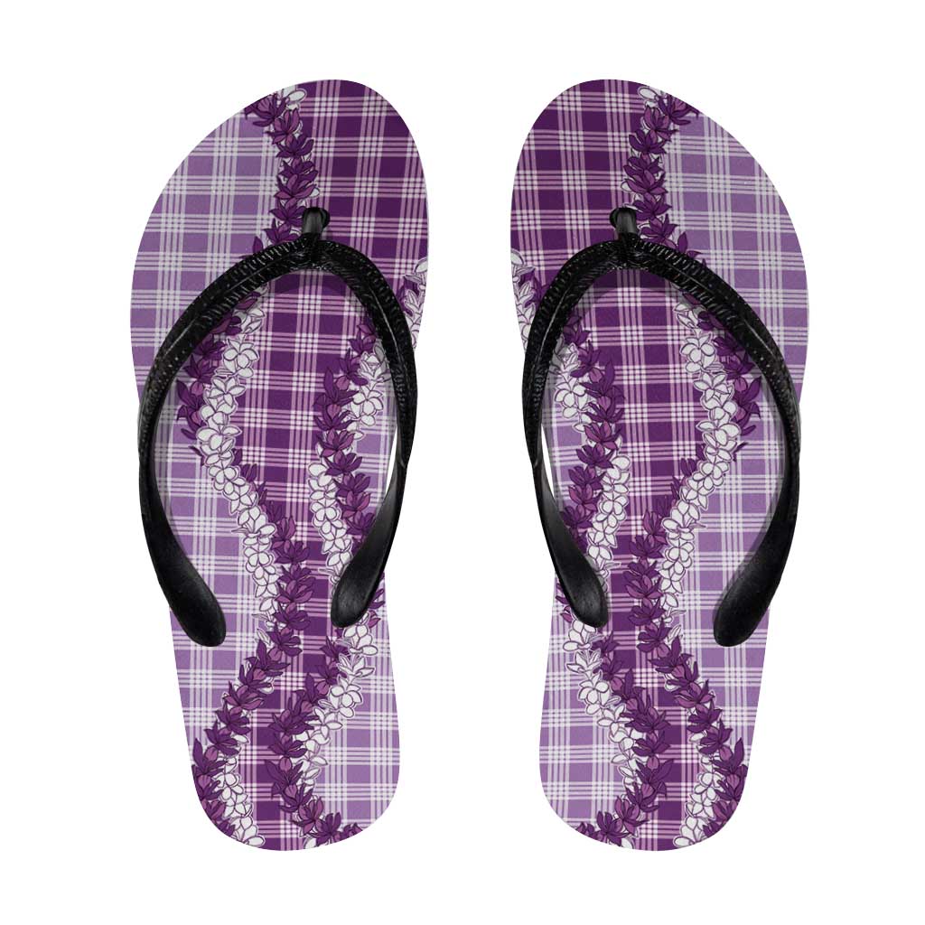 Violet Hawaii Palaka Flip Flops Hawaiian Honohono Lei LT05 Violet - Polynesian Pride