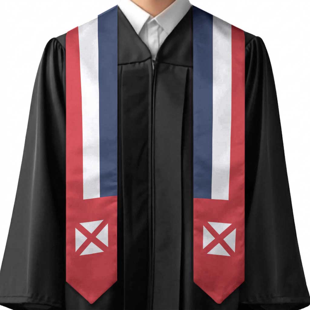 Wallis And Futuna Graduation Stole Flag Style
